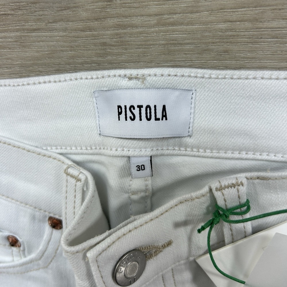 Pistola NWT Monroe Crop High Rise Cigarette Jean Size 30 Denim Straight Leg - Picture 6 of 13
